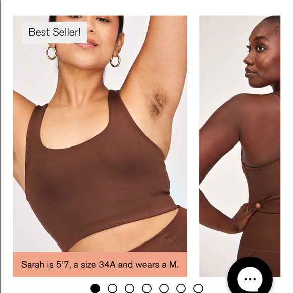 Girlfriend Collective Paloma Bra in color “Earth” - Picture 5 of 6